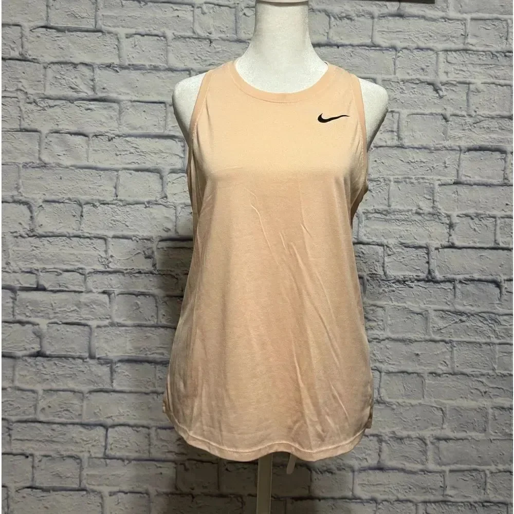 Nike Women's Dri-fit Training Tank Top peach/pink Size Small